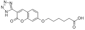 CAS#: 103876-52-4， 6-[2-Oxo-3-(2H-Tetrazol-5-Yl)Chromen-7-Yl]Oxyhexanoic Acid