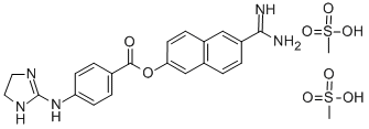 CAS#: 103926-82-5， 6-(Aminoiminomethyl)-2-Naphthalenyl 4-((4,5-Dihydro-1H-Imidazol-2-Yl)Aminobenzoate Dimethanesulfonate
