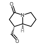 CAS#: 103979-75-5， (1R,8S)-3-Oxo-1,2,5,6,7,8-Hexahydropyrrolizine-1-Carbaldehyde