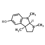 CAS#: 104015-29-4， (3aS,8aR)-1,3A,8-Trimethyl-1,2,3,3A,8,8A-Hexahydropyrrolo[2,3-b]Indol-5-Ol