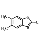 structure of CAS# 104076-80-4, 2-Chloro-5,6-Dimethyl-1,3-Benzothiazole;2-chloro-5,6-dimethylbenzo[d]thiazole