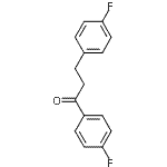 结构式 CAS# 104147-29-7, 1,3-二(4-氟苯基)-1-丙酮