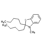 CAS#: 104169-13-3， 3-Methyl-2,2-Dipentyl-2,3-Dihydro-1,3-Benzothiazole