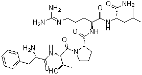 CAS 登录号：104191-78-8， L-苯丙氨酰-L-苏氨酰-L-脯氨酰-N<sup>5</sup>-(二氨基亚甲基)-L-鸟氨酰-L-亮氨酰胺