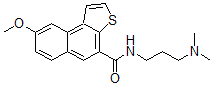 CAS#: 104314-34-3， N-(3,3-Dimethylamino)propyl-8-methoxynaphtho(2,1-b)thiophene-4-carboxamide