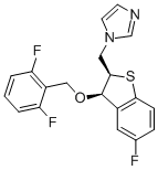 CAS#: 104456-79-3， 1-[[(2R,3R)-3-[(2,6-Difluorophenyl)Methoxy]-5-Fluoro-2,3-Dihydro-1-Benzothiophen-2-Yl]Methyl]Imidazole