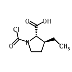 CAS#: 104561-27-5， (3S)-1-(Chlorocarbonyl)-3-Ethyl-L-Proline