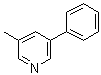 结构式 CAS# 10477-94-8, 3-甲基-5-苯基吡啶
