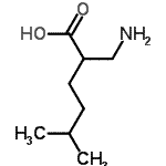 CAS#: 104883-56-9， 2-(Aminomethyl)-5-Methylhexanoic Acid