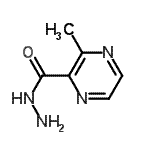 CAS#: 104893-68-7， 3-Methyl-2-Pyrazinecarbohydrazide