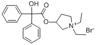 CAS 登录号:1050-48-2, (1,1-二乙基吡咯烷-1-鎓-3-基)2-羟基-2,2-二苯基乙酸酯溴化物