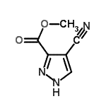 CAS#: 105020-45-9， Methyl 4-Cyano-1H-Pyrazole-3-Carboxylate