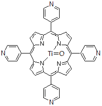 structure of CAS# 105250-49-5, Oxo[5,10,15,20-tetra(4-pyridyl)porphyrinato]titanium(IV);Oxo[5,10,<wbr>15,20-tet<wbr>ra(4-pyri<wbr>dyl)porph<wbr>yrinato]t<wbr>itanium(I<wbr>V) [Deter<wbr>mination <wbr>of Glucos<wbr>e in Seru<wbr>m and Uri<wbr>ne]