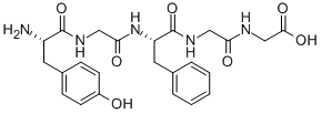 CAS#: 105250-85-9， 2-[[2-[[(2S)-2-[[2-[[(2S)-2-Amino-3-(4-Hydroxyphenyl)Propanoyl]Amino]Acetyl]Amino]-3-Phenylpropanoyl]Amino]Acetyl]Amino]Acetic Acid
