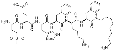 CAS#: 105250-86-0， (4S)-5-[[(2R)-1-[[(2S)-1-[[(2R)-6-Amino-1-[[(2S)-1-(8-Aminooctylamino)-1-Oxo-3-Phenylpropan-2-Yl]Amino]-1-Oxohexan-2-Yl]Amino]-1-Oxo-3-Phenylpropan-2-Yl]Amino]-3-(3H-Imidazol-4-Yl)-1-Oxopropan-2-Yl]Amino]-4-[[(2R)-2-Amino-4-Methylsulfonylbutanoyl]Amino]-5-Oxopentanoic Acid