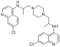 CAS#: 10547-40-7， N,N'-Bis(7-Chloro-4-Quinolyl)-alpha,alpha'-Dimethylpiperazine-1,4-Diethylamine