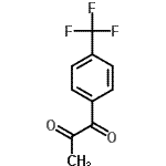 结构式 CAS# 10557-13-8, 1-[4-(三氟甲基)苯基]-1,2-丙烷二酮