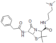 CAS#: 105603-45-0， N-(3-Dimethylaminopropyl)Benzylpenicillinamide