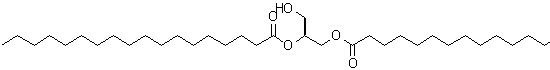 结构式 CAS# 10567-21-2, (2S)-3-羟基-1,2-丙烷二基二硬脂酸酯