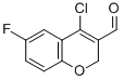 structure of CAS# 105799-69-7, 4-Chloro-6-Fluoro-2H-1-Benzopyran-3-Carboxaldehyde;4-Chloro-6-Fluoro-2H-Benzopyran-3-Carboxaldehyde 97%;4-Chloro-6-Fluoro-2H-Benzopyran-3-Carboxaldehyde97%;4-CHLORO-6-FLUORO-2H-BENZOPYRAN-3-CARBOXALDEHYDE