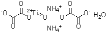 structure of CAS# 10580-03-7, Ammonium Oxotitanium(2+) Ethanedioate Hydrate (2:1:2:1);Ammonium bis(oxalato)oxotitanate(IV);Ammonium titanyl oxalate monohydrate;Ammonium titanyloxalate