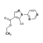 CAS 登录号：105877-69-8， 乙基1-(4-嘧啶基)-5-硫基-1H-吡唑-4-羧酸酯