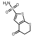 CAS#: 105951-31-3， 4-Oxo-5,6-Dihydro-4H-Thieno[2,3-b]Thiopyran-2-Sulfonamide