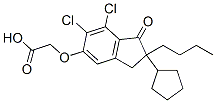 CAS#: 106105-17-3， 2-[(2-Butyl-6,7-Dichloro-2-Cyclopentyl-1-Oxo-3H-Inden-5-Yl)Oxy]Acetic Acid