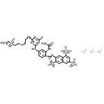 CAS#: 106359-91-5， Trisodium 7-{[2-(Carbamoylamino)-4-{[4-Fluoro-6-({2-[2-(Vinylsulfonyl)Ethoxy]Ethyl}Amino)-1,3,5-Triazin-2-Yl]Amino}Phenyl]Diazenyl}-1,3,6-Naphthalenetrisulfonate