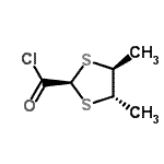 CAS#: 106760-48-9， (4S,5S)-4,5-Dimethyl-1,3-Dithiolane-2-Carbonyl Chloride