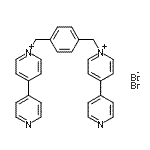 结构式 CAS# 106867-97-4, 1,1'-[1,4-亚苯基二(亚甲基)]二[4-(4-吡啶基)吡啶鎓]二溴化物