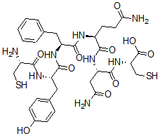 CAS#: 106897-47-6， L-Cysteinyl-L-tyrosyl-L-phenylalanyl-L-glutaminyl-L-asparaginyl-L-Cysteine