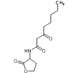 结构式 CAS# 106983-27-1, 3-氧代-N-(2-氧代四氢-3-呋喃基)辛酰胺