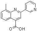 结构式 CAS# 107027-39-4, 8-甲基-2-(3-吡啶基)-4-喹啉羧酸