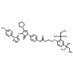 CAS#: 107047-28-9， 4-[2,4-Bis(2-Methyl-2-Butanyl)Phenoxy]-N-{4-[4-{[1-(4-Hydroxyphenyl)-1H-Tetrazol-5-Yl]Sulfanyl}-5-Oxo-3-(1-Pyrrolidinyl)-4,5-Dihydro-1H-Pyrazol-1-Yl]Phenyl}Butanamide