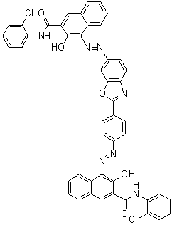 CAS#: 107047-67-6， N-(2-Chlorophenyl)-4-[(Z)-(4-{6-[(E)-{3-[(2-Chlorophenyl)Carbamoyl]-2-Hydroxy-1-Naphthyl}Diazenyl]-1,3-Benzoxazol-2-Yl}Phenyl)Diazenyl]-3-Hydroxy-2-Naphthamide