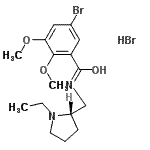 CAS#: 107188-92-1， 5-Bromo-N-{[(2S)-1-Ethyl-2-Pyrrolidinyl]Methyl}-2,3-Dimethoxybenzamide Hydrobromide (1:1)