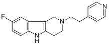 CAS#: 107266-08-0， 8-Fluoro-2-(2-Pyridin-4-Ylethyl)-1,3,4,5-Tetrahydropyrido[4,3-b]Indole