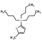 structure of CAS# 107311-67-1, Tributyl(5-Methyl-2-Thienyl)Stannane;5-Methyl-2-tributylstannylthiophene