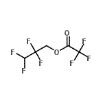 structure of CAS# 107551-72-4, 2,2,3,3-Tetrafluoropropyl Trifluoroacetate;1H,1H,3H-Perfluoropropyl trifluoroacetate;2,2,3,3-tetrafluoropropyl 2,2,2-trifluoroacetate;2,2,3,3-TETRAFLUOROPROPYLTRIFLUOROACETATE