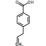 structure of CAS# 1076-99-9, 4-Allylbenzoic Acid;4-(2-Propenyl)benzoic acid;MFCD02259925