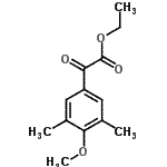 structure of CAS# 107642-57-9, Ethyl (4-Methoxy-3,5-Dimethylphenyl)(Oxo)Acetate;Ethyl 3,5-dimethyl-4-methoxybenzoylformate;Ethyl 4-methoxy-3,5-dimethylbenzoylformate;ZINC04255787