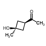 CAS#: 107693-34-5， 1-(cis-3-Hydroxy-3-Methylcyclobutyl)Ethanone