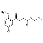 structure of CAS# 107774-17-4, Ethyl 4-(5-Chloro-2-Methoxyphenyl)-4-Oxobutanoate;Ethyl 4-(5-Chloro-2-methoxyphenyl)-4-oxobutanoate
