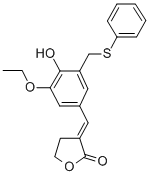 CAS#: 107788-12-5， (3E)-3-[[3-Ethoxy-4-Hydroxy-5-(Phenylsulfanylmethyl)Phenyl]Methylidene]Oxolan-2-One