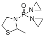 CAS#: 1078-79-1， 3-(Bis(1-aziridinyl)phosphinyl)-2-methylthiazolidine