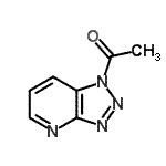 结构式 CAS# 107866-54-6, 1-(1H-[1,2,3]三唑并[4,5-b]吡啶-1-基)乙酮