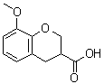 结构式 CAS# 108088-19-3, 8-甲氧基-3-色满羧酸