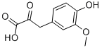 structure of CAS# 1081-71-6, 3-(4-Hydroxy-3-Methoxyphenyl)-2-Oxopropanoic Acid;3-(4-Hydroxy-3-Methoxy-Phenyl)-2-Oxo-Propanoic Acid;3-(4-Hydroxy-3-Methoxy-Phenyl)-2-Keto-Propionic Acid;Nsc302091