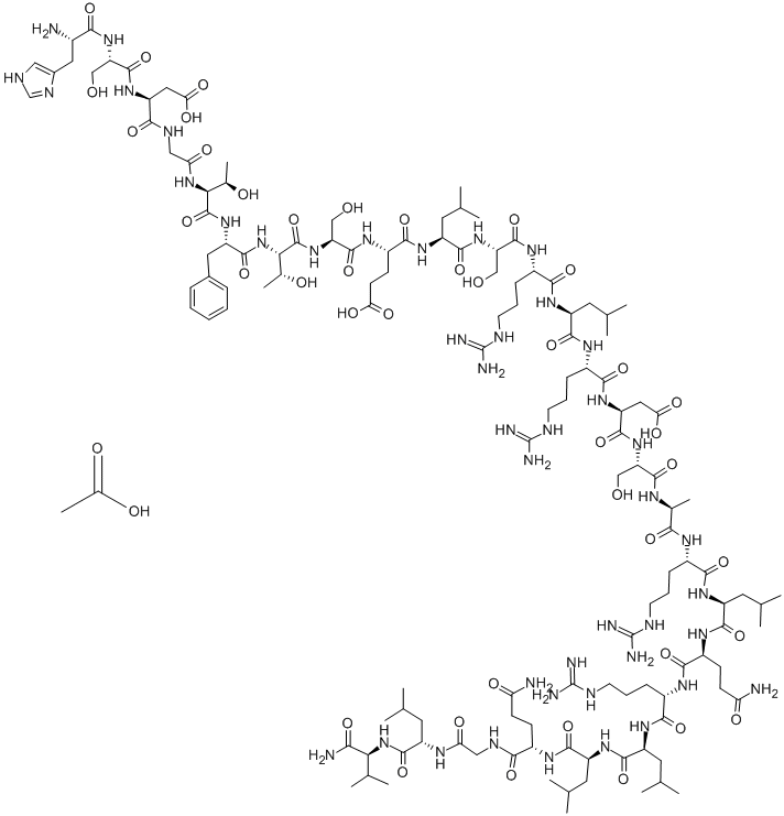 CAS 登录号：10813-74-8， 促胰液素乙酸酯